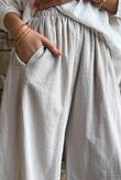 Frame Cotton Vintage Wash Barrel Pant Stone